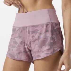 Lululemon Speed Up MR Shorts Lavendar Camo